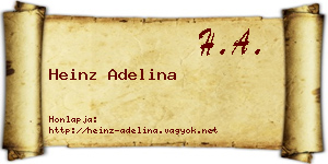 Heinz Adelina névjegykártya